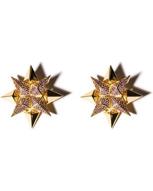 Kybele Studio Starburst Earrings - Metallic