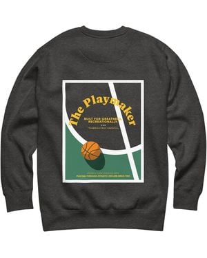 Anchor and Crew Heather The Playmaker Basketball Club League Organic Cotton Sweatshirt - Grey