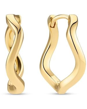 Sif Jakobs Jewellery Earrings Ellera Waves Pianura - Metallic