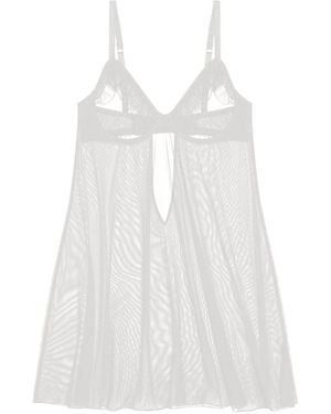 Journelle Odette Open Cup Chemise Blanc - White