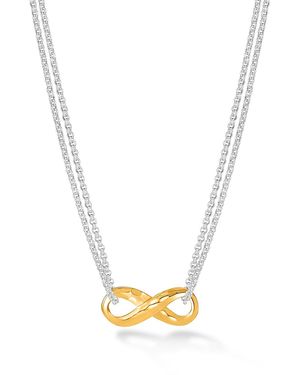 Dower & Hall Entwined Infinity Pendant - Metallic