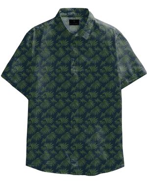 Vustra Palm Leaves Button-Down Shirt - Green