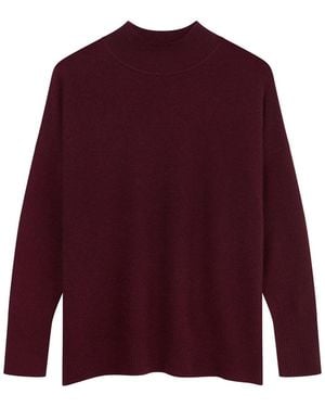 Loop Cashmere Cashmere Links Turtle Neck Jumper - Red