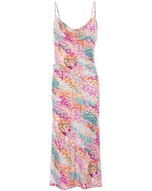 ROSERRY Tulum Jersey Midi Dress - Pink