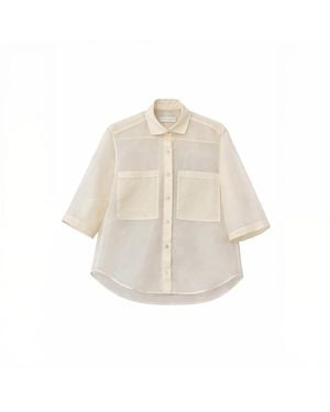 Yulia Efros Neutrals Transparent Shirt - Natural