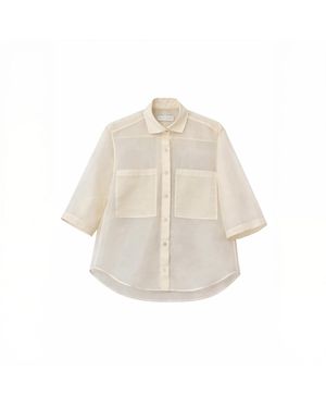 Yulia Efros Neutrals Transparent Shirt - Natural