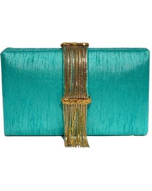 Simitri Capri Fringe - Blue