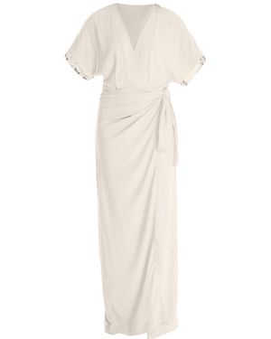 carlton jones Long Wrap Dress - Natural