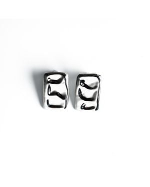 Superdivajewellery Vanessa Square Drop Earrings - Black