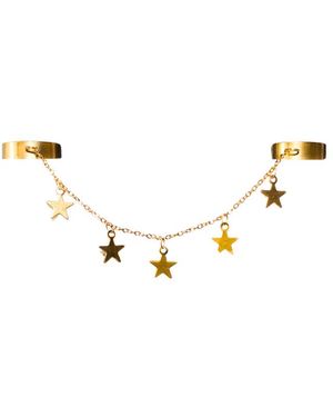 Amoura Jewelers Ziya Double Ring Chain - Black