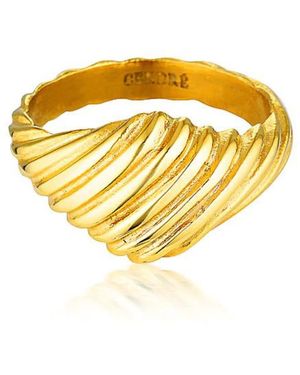 CENDRE Lotus Ring - Yellow