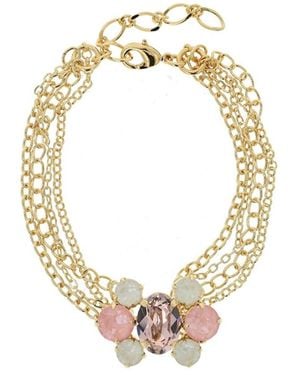 Otazu Flamingo Beetle Statement Bracelet - Metallic