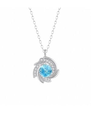 Ormiro Sea Rose Sterling Necklace - Blue