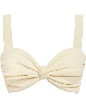 Montce Cream Rib Hayden Bikini Top - Natural