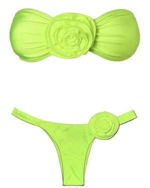 Ak Royalty Resortwear Rosé Bikini Neon - Green
