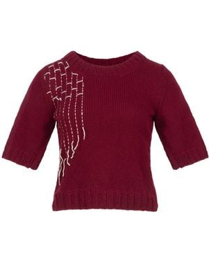 Gunda Hafner Ltd Burgundy Cashmere Top - Red