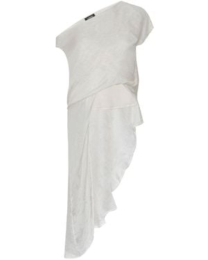 LAHIVE Neutrals Elizabeth Silk Jacquard Blouse - White