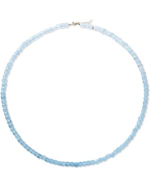Bombyx House Aquamarine Ombre Cubist Necklace - Blue
