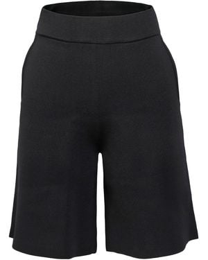 Smart and Joy Minimalist Bermuda Shorts - Black