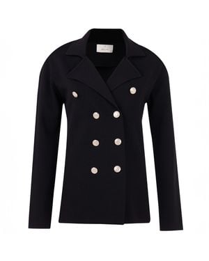 Peraluna Katherine Standard Cut Knit Blazer - Black