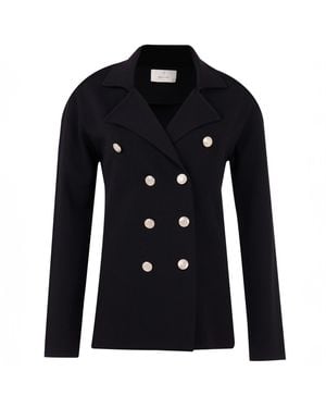 Peraluna Katherine Standard Cut Knit Blazer - Black
