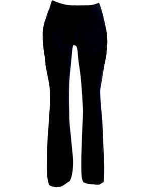 Amortizia Thirty-Three Trousers Stretch Flared Trousers - Black