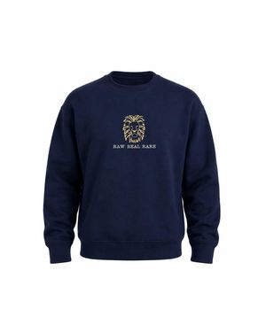 Nooltrends Lion Embroidered Sweatshirt - Blue