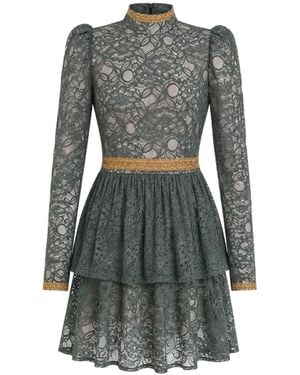 Mandarano Siena Lace Dress - Grey