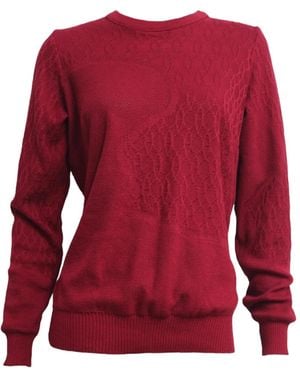 Maria Aristidou Ravine Round Neckline Sweater - Red
