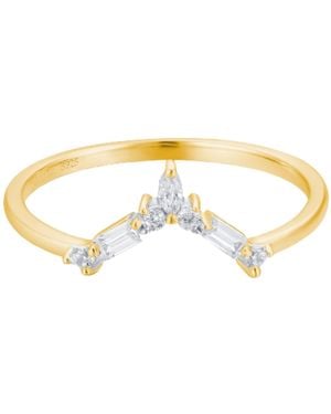 Azura Jewelry New York Monte Arc Ring Vermeil - Metallic