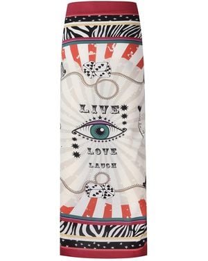 LOVEIST STORE Jordi Print Sarong Pareo - Red