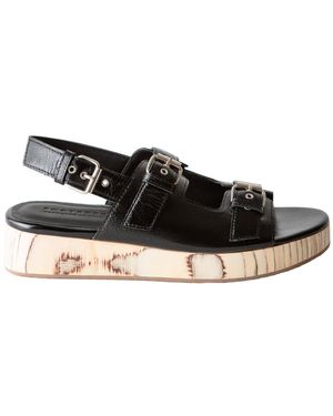 Fortress Leja Flatform Sandal Gloss Nappa - Black