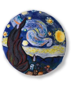 Heartfelt Layers Van Gogh Starry Night - Blue