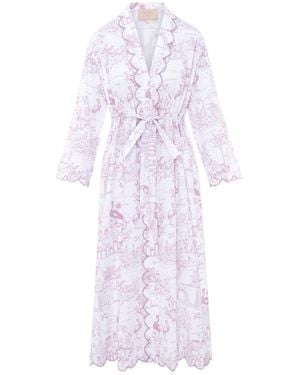 Love Letters X Toile Robe Long - Purple