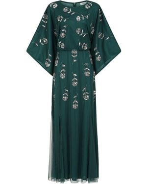 Frock and Frill Naida Rainforest Embellished Maxi Dress - Green
