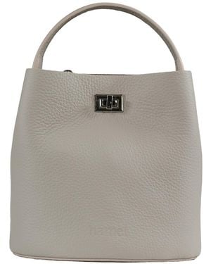Hamel Atelier Riva Leather Crossbody Bag - Grey