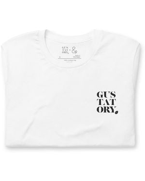 Anchor and Crew Gustatory London Coffee Scene Organic Cotton Embroidered T-Shirt - White