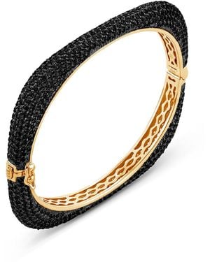 SALLY SKOUFIS Behold Bangle With Made Diamonds - Black