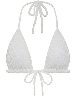 Montce Seychelles Emma Triangle Bikini Top - White