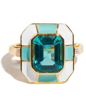 The Bag Icon The Icon Statement Ring - Green