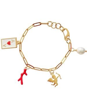 Smilla Brav Lucky Love Charm Bracelet - Metallic