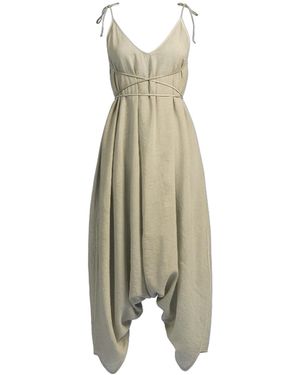 Zhenabia Neutrals Baris Jumpsuit - Green