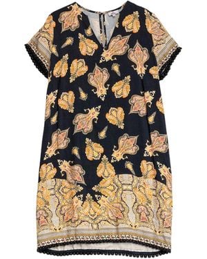 Niza Short Dress With Short Sleeves - Black