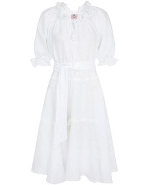 Lisa The Label La La Lady Pyjama Babydoll Dress - White