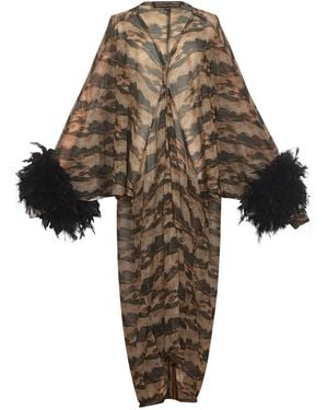 Jennafer Grace Sylvia Shimmer Cocoon Coat - Multicolor