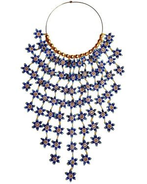 Iliana Arrazola Waterfall Blossom Necklaces - Blue