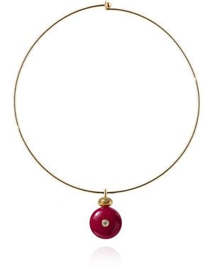 Saule Label Paloma Collar Necklace - Metallic