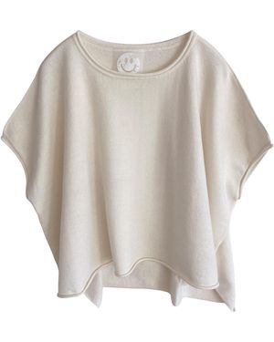 Zenzee Cashmere Capelet Top - Multicolor