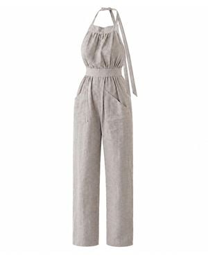 Taka Crossback Jumpsuit Undyed - Grey