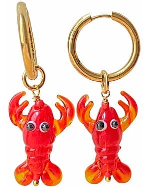 Smilla Brav Lobster Earrings - Red